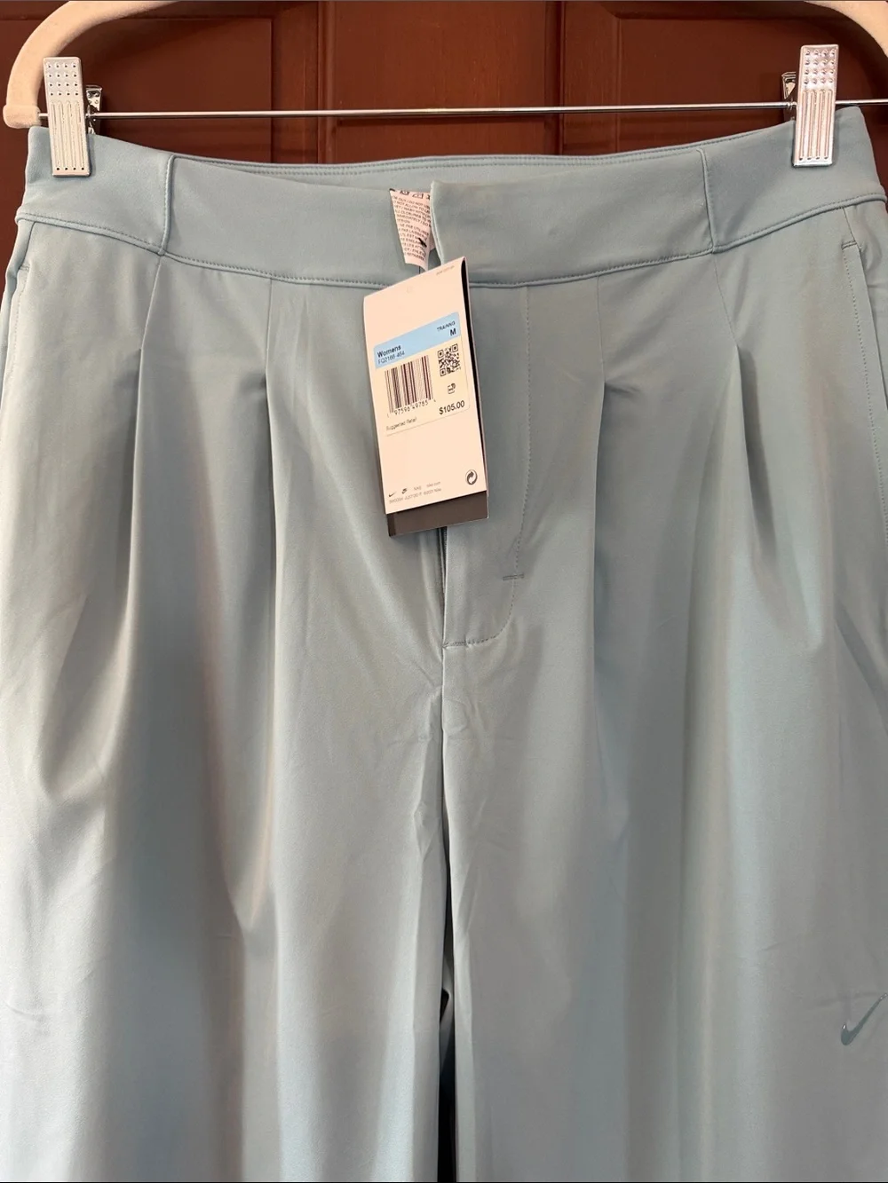 Nike Pale Blue Wide-Leg Golf/Active Pants